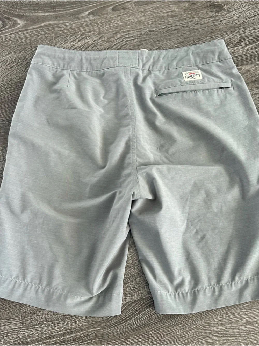Faherty all day MENS drawstring Light Gray Casual Shorts Sz 30